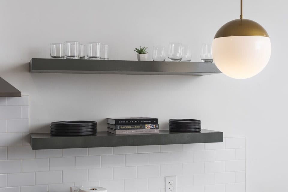 Fully-stocked kitchen for all your cooking needs.