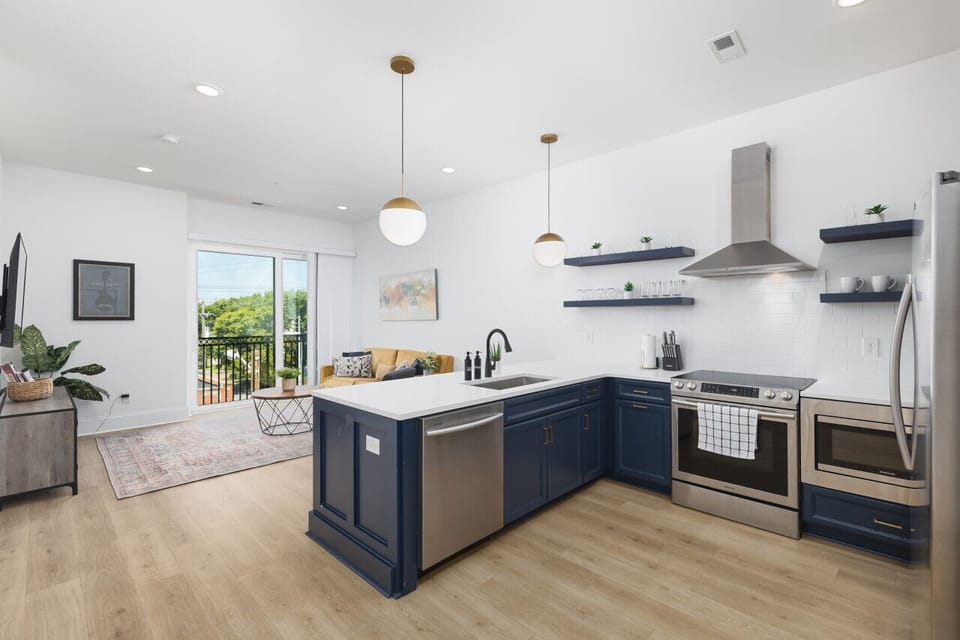 Fully stocked kitchen, herbs & spices, and high-end appliances for all your cooking needs.