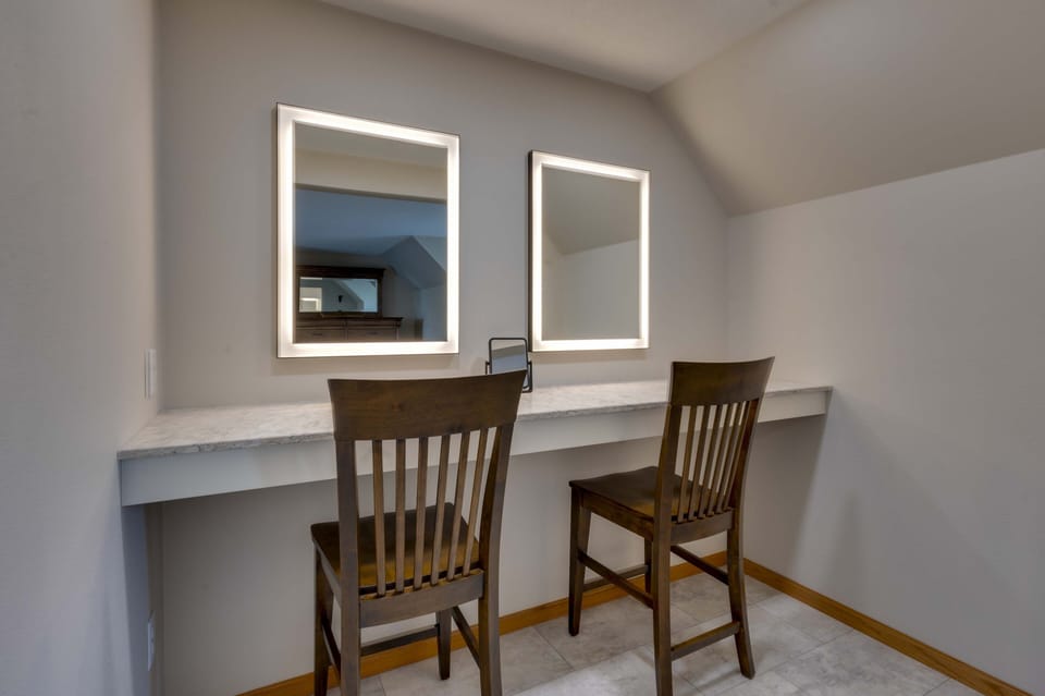 Dressing Area | Lighted Vanities | Upper Level