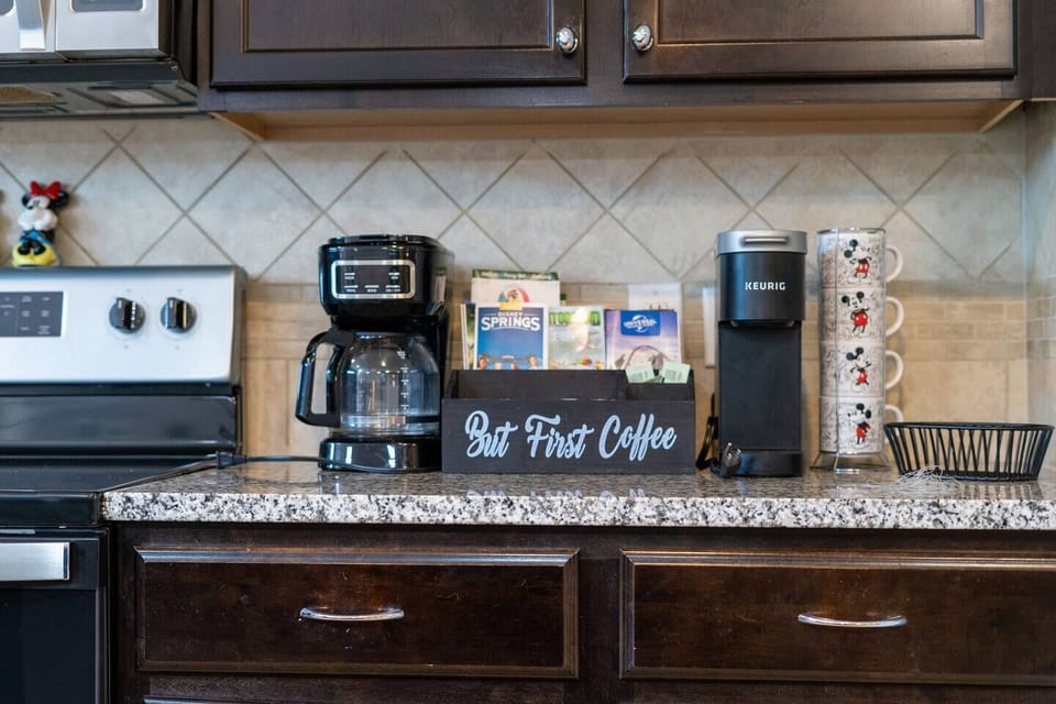 Fully equipped coffee station, for that morning pick me up!