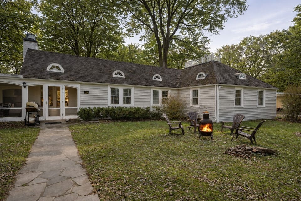 Light up the chiminea for roasting marshmallows and story telling