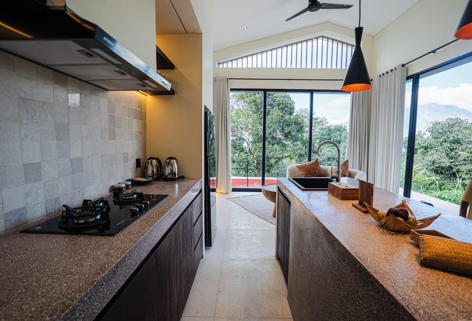 One Bedroom Private Heated Pool Villa | Private kitchen | Electric kettle, dining tables