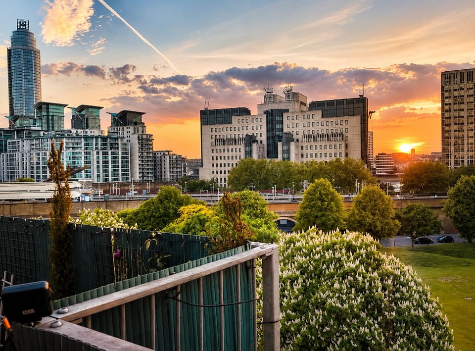 View property overlooking luscious park