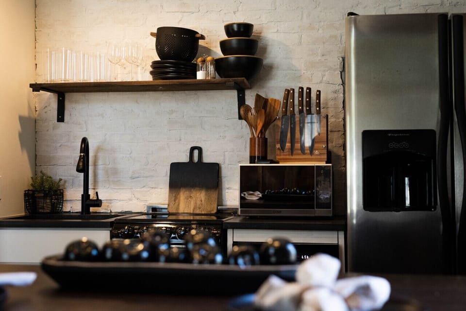 Fully stocked kitchen at Barn Cottage