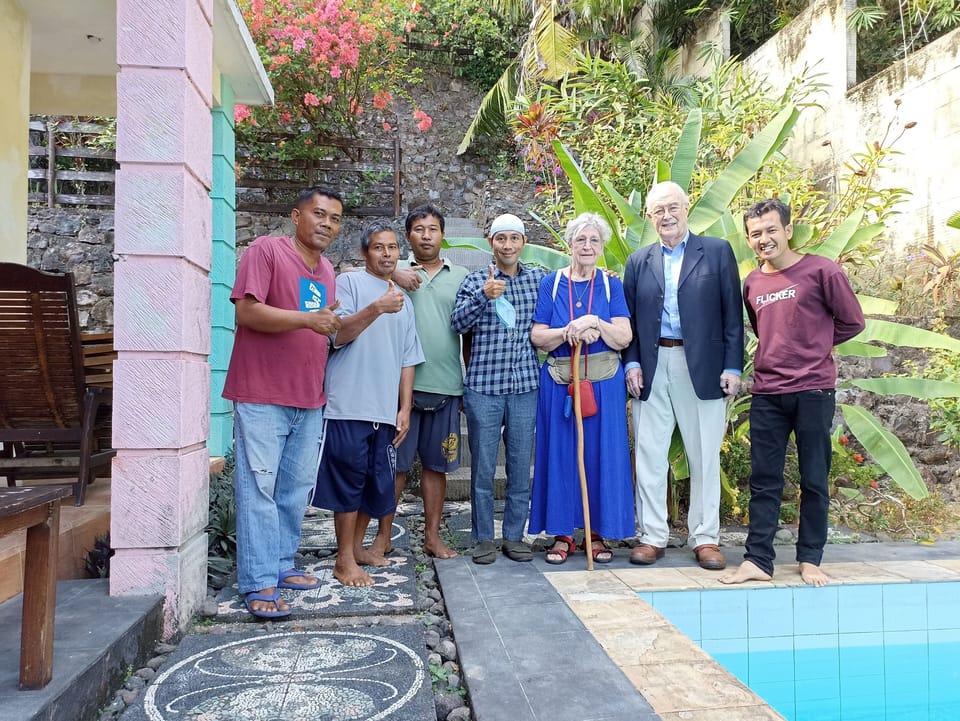 The owners with staff and friends June 2023