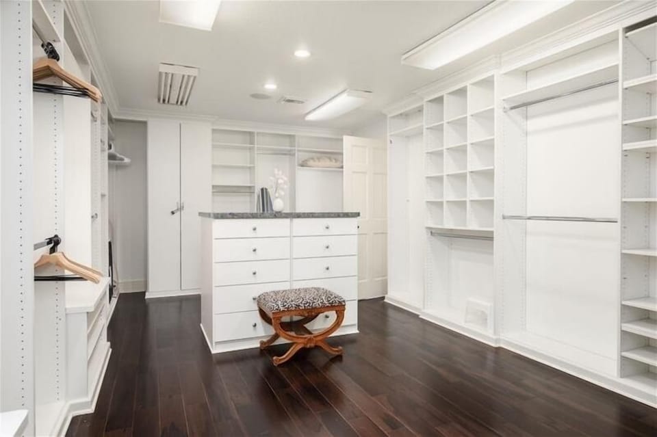 Primary closet