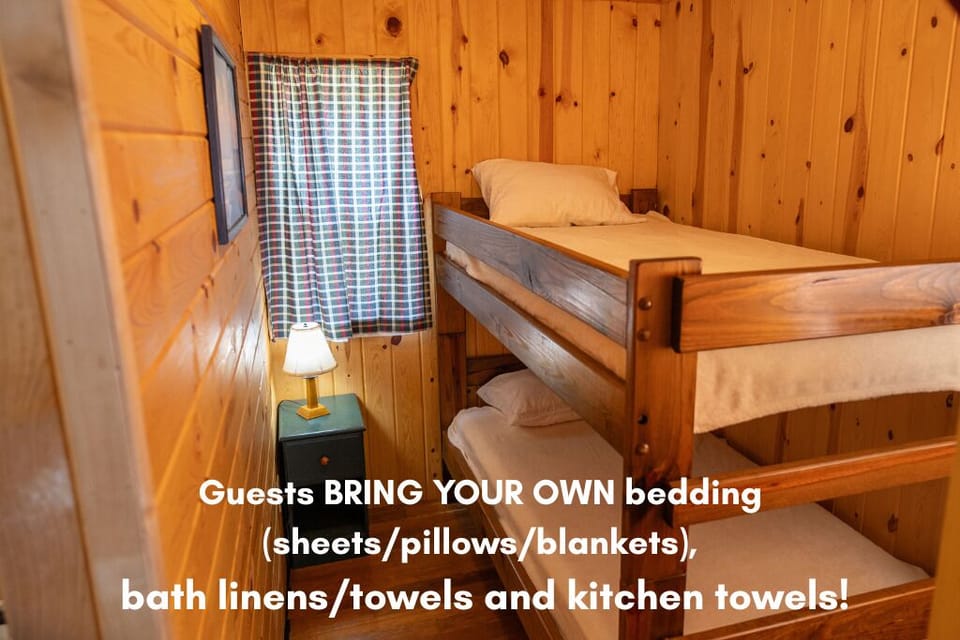 *Guests bring all their own bedding (pillows/sheets/blankets) and towels.