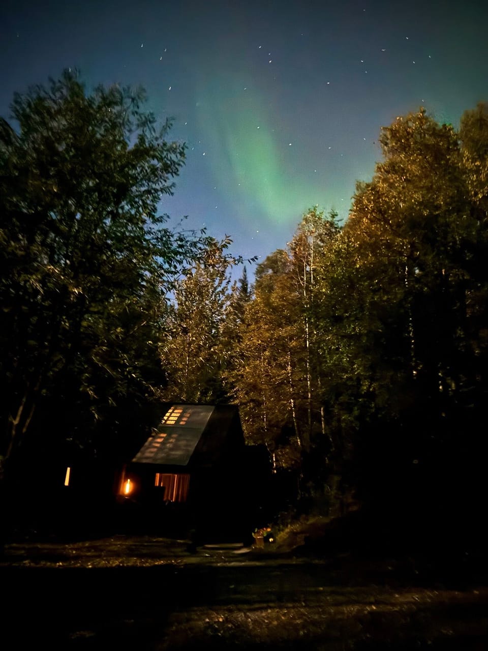 Outside
