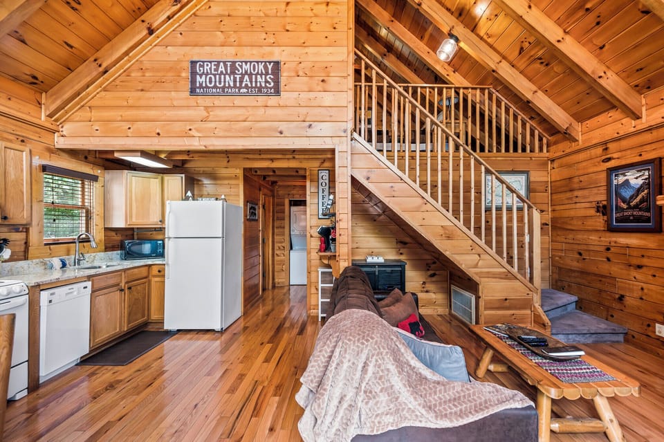 open floor plan (kitchen/dining/LR) to keep your eyes on the little ones!