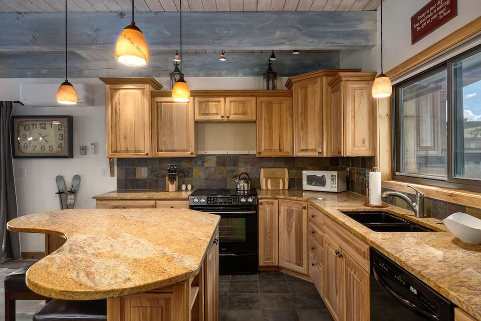 Bright open kitchen