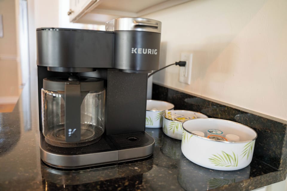Coffee station in kitchen
