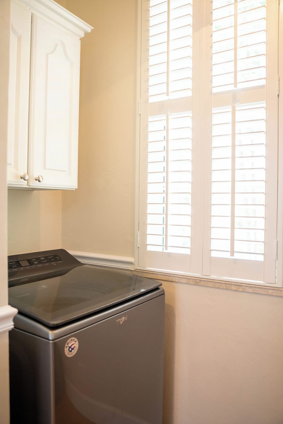Full sized washer and dryer in the house!
