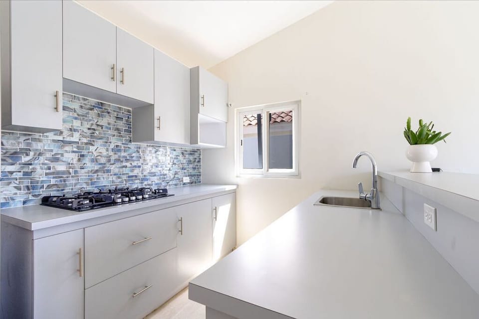If you want to prepare more meals simultaneously, you can do so easily since the property features two additional kitchens in separate apartments.