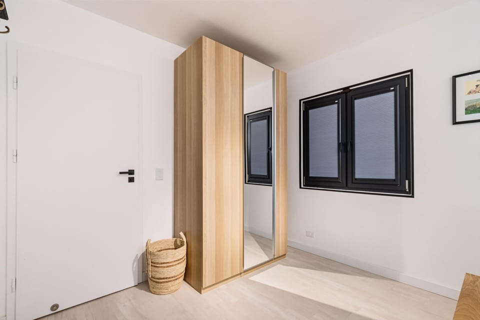 A large closet to organize your belongings.