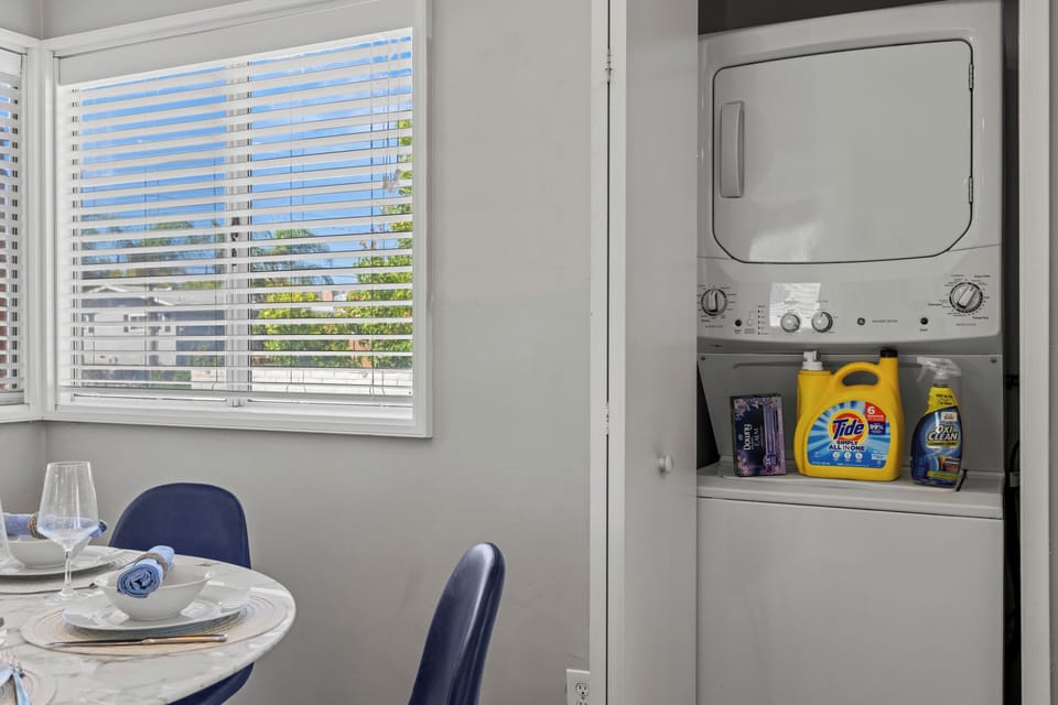 Make your trip enjoyable and hassle-free with 2 washers and 2 dryers
