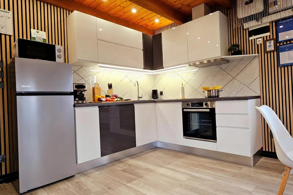 Family House, 3 Bedrooms, 2 Bathrooms, Mountainside (AquaHaven With Private Pool And) | Private kitchen | Dishwasher