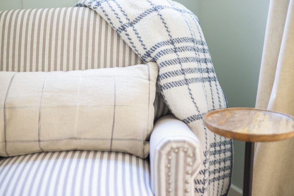 Cozy touches for your stay