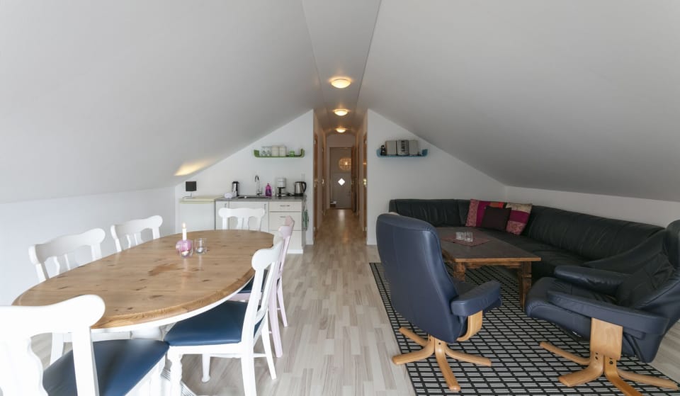 House | Living area | 40-inch flat-screen TV with satellite channels, heated floors