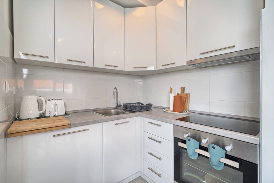 Fridge, oven, stovetop, dishwasher
