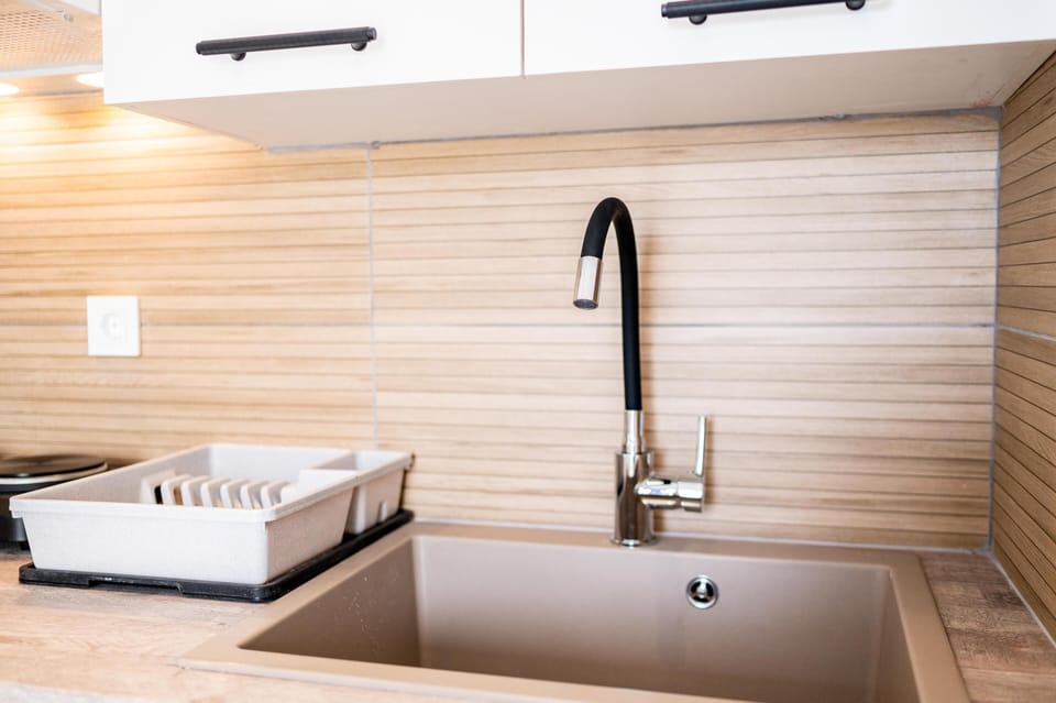 Apartment | Private kitchen | Fridge, stovetop, electric kettle