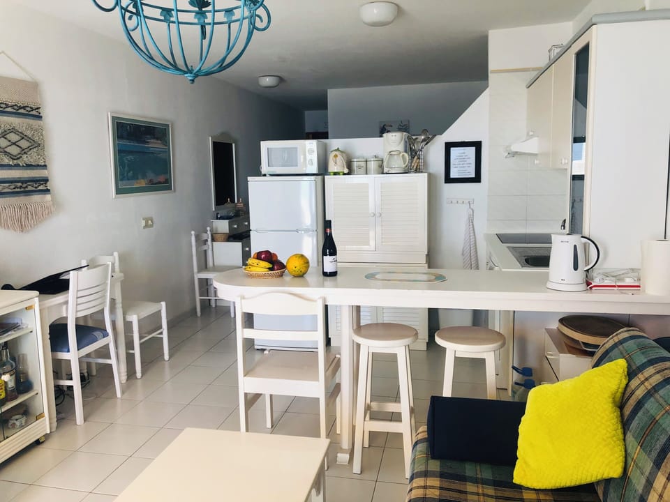 Breakfast bar in our kitchen/living room.