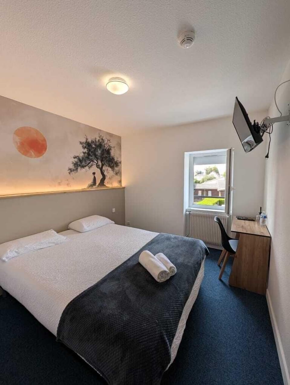Superior Double Room, Garden View | Premium bedding, memory foam beds, desk, laptop workspace