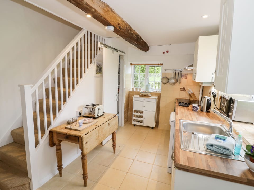 Fridge, dishwasher, electric kettle, toaster