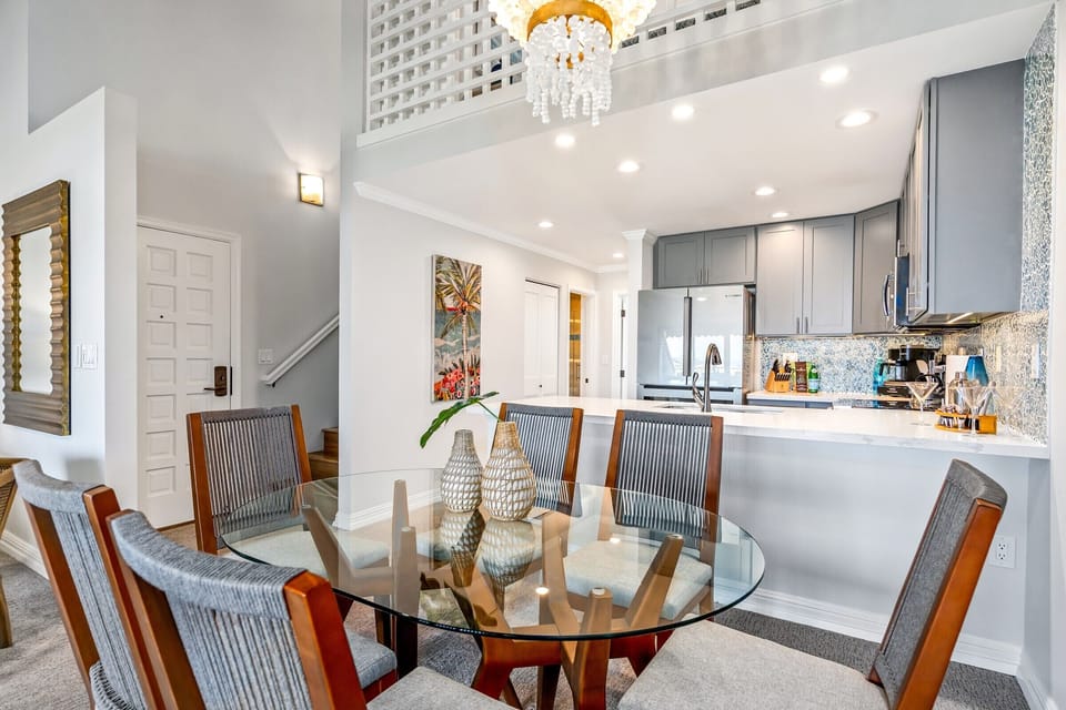 Luxury Condo | Living area | 80-inch Smart TV with digital channels
