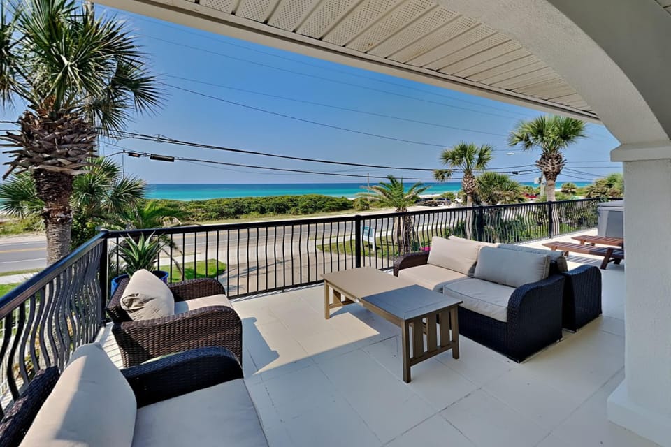 House, Multiple Beds, Balcony, Beach View | Property grounds