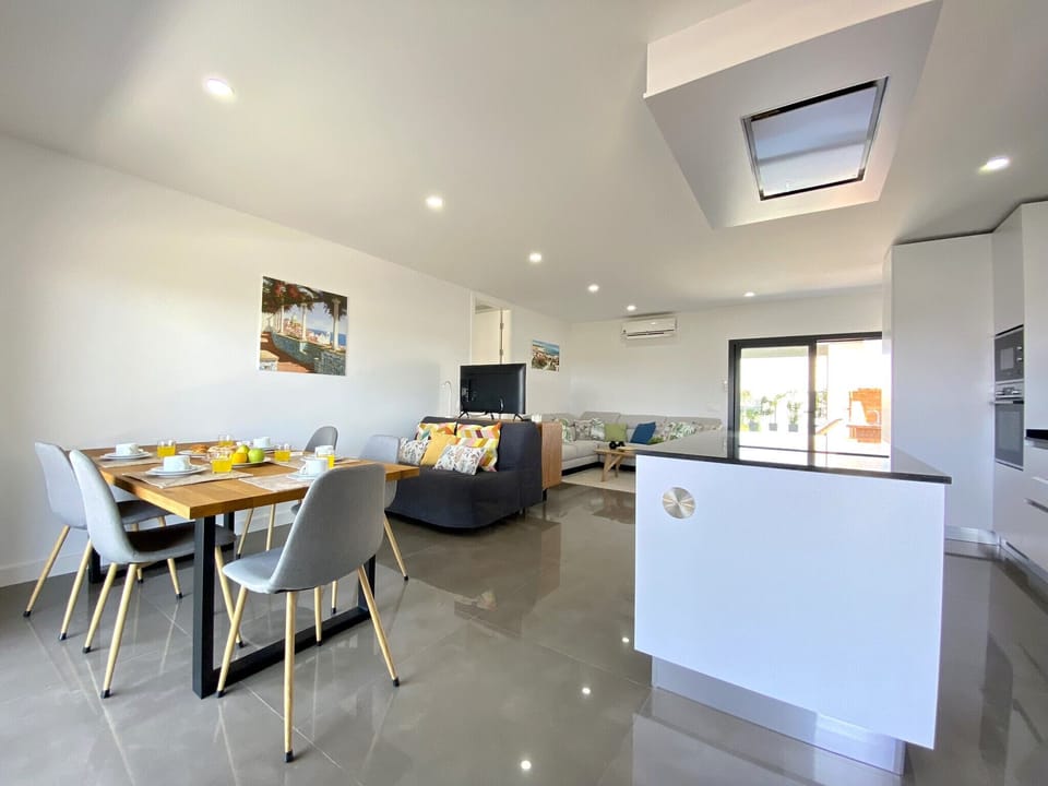 Apartment, 2 Bedrooms, Pool Access | Private kitchen | Coffee/tea maker, microwave, oven, dishwasher