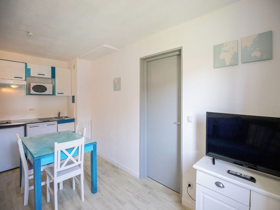 Stay connected and entertained with our flat-screen TV.