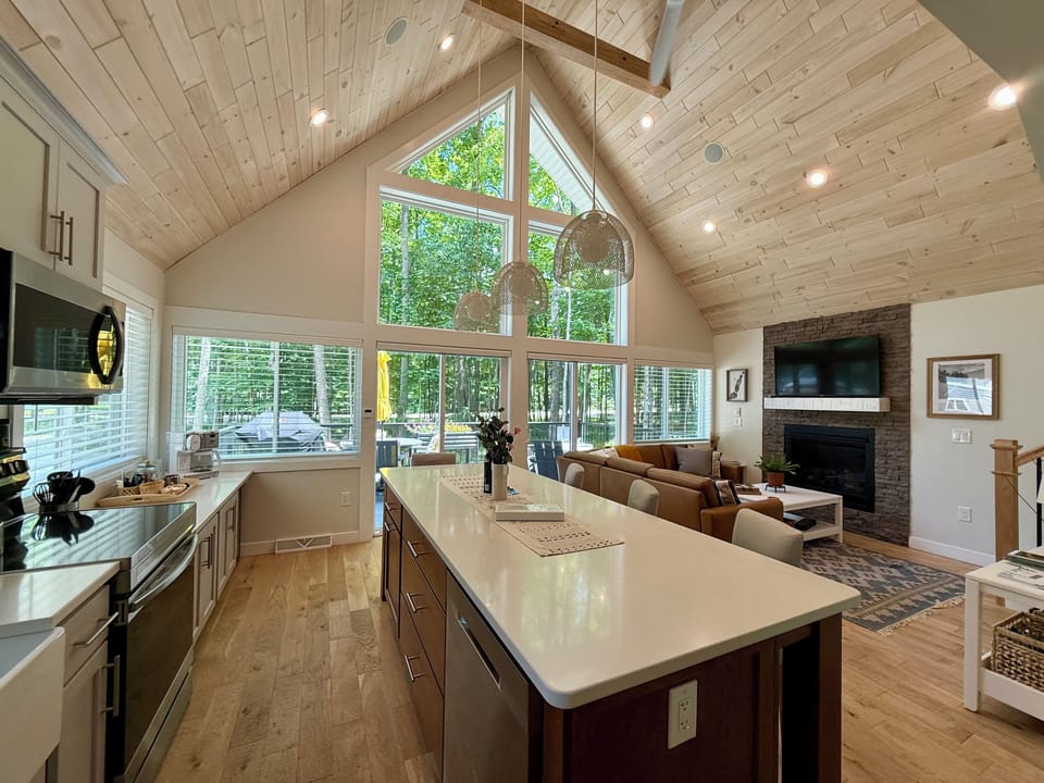 Soaring Vaulted Beamed Ceiling