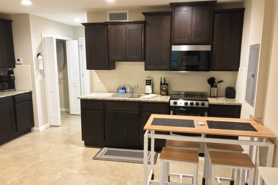 Stainless Steel Apt Fridge, Stove, Oven & Microwave