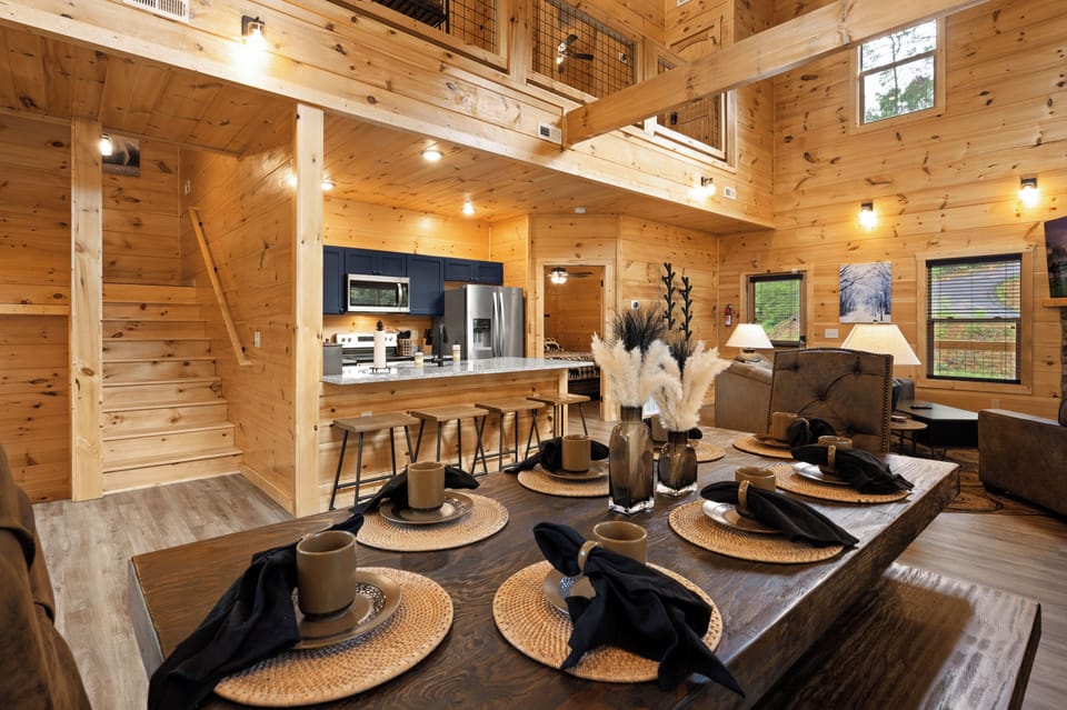 Bright and rustic modern cabin vibes await your arrival!