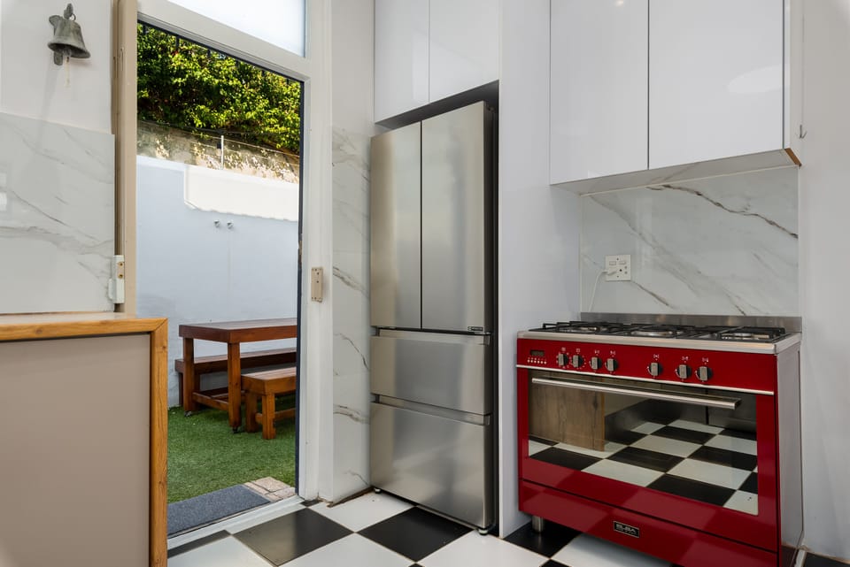 Grand Villa | Private kitchen | Fridge, microwave, oven, stovetop