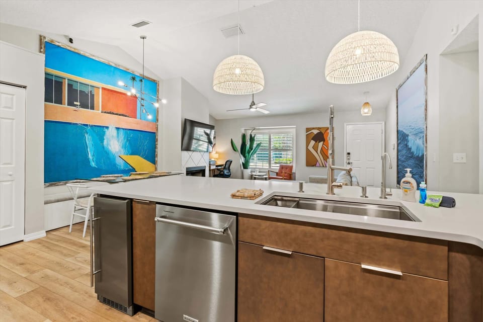 Fully equipped kitchen ready for your culinary skills.