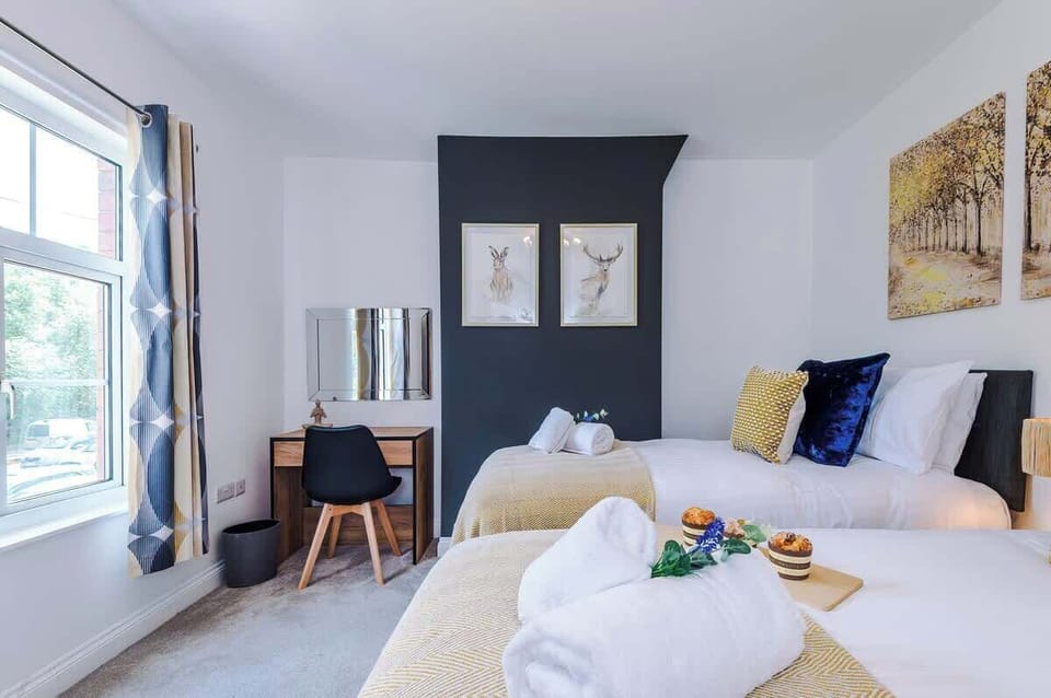 Bedroom 1 can be configured as a comfortable super-king or two equally as comfortable single beds.