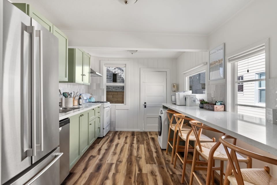Open floor plan kitchen with breakfast nook.  Fully stocked with essentials
