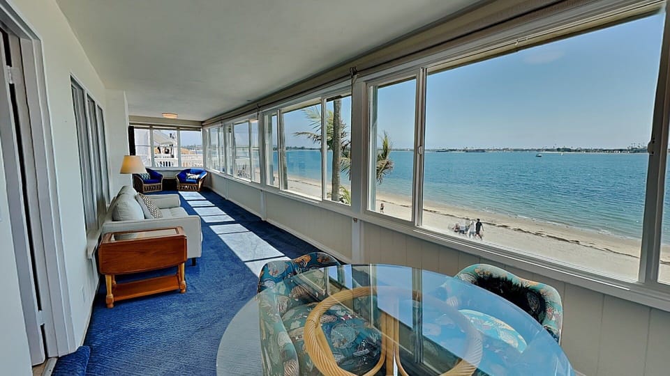 Great views from the breezy sitting room