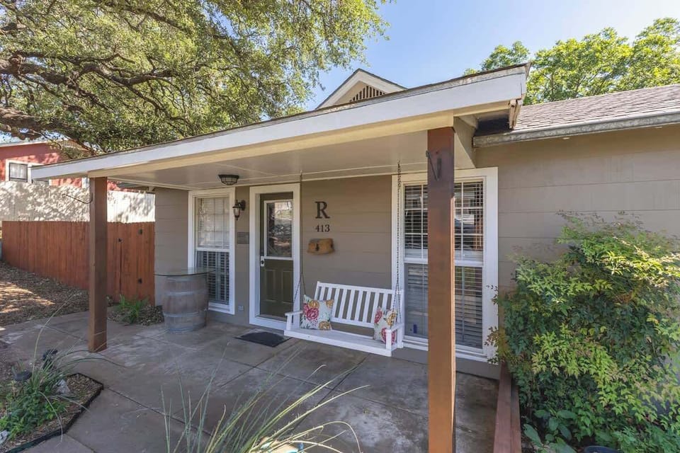 Have a delightful cup of coffee on the front porch.
