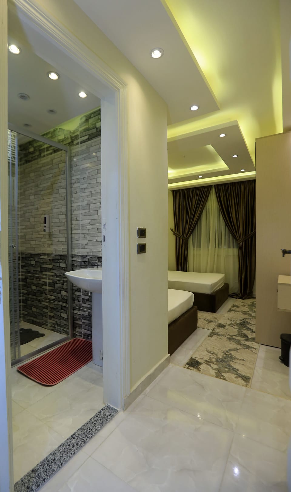 Blackout drapes, soundproofing, iron/ironing board, WiFi (free)