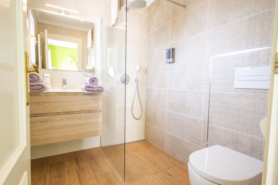 Deluxe Double or Twin Room, 1 Bedroom, Non Smoking, Valley View | Bathroom | Hair dryer, towels, soap, shampoo