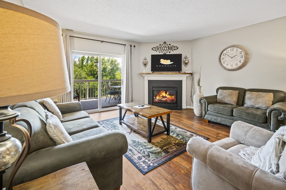 Living Room with Gas Fireplace