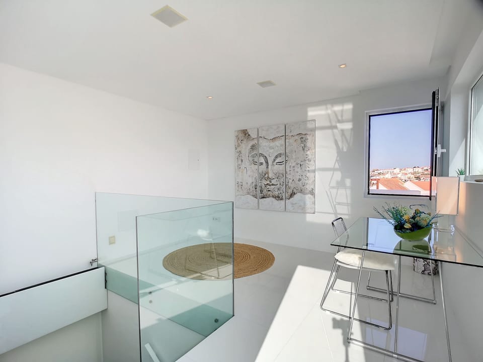 Top floor - Working area, desk & access to the roof top 