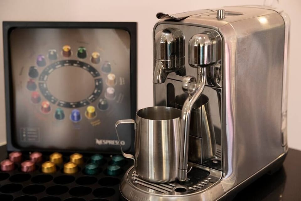 Coffee machine and pods available for your use