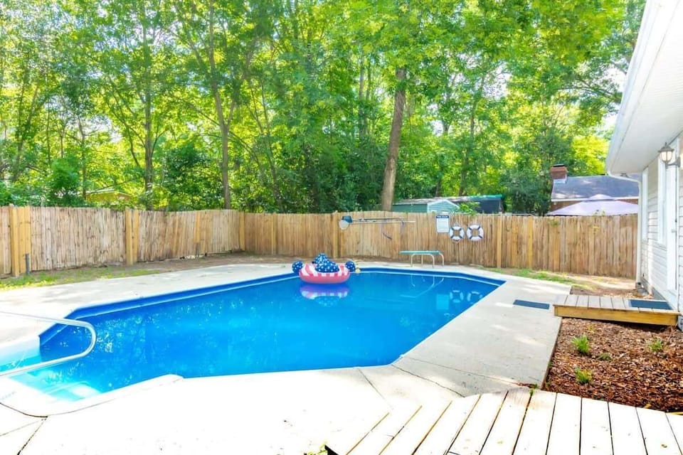 Pool at the backyard