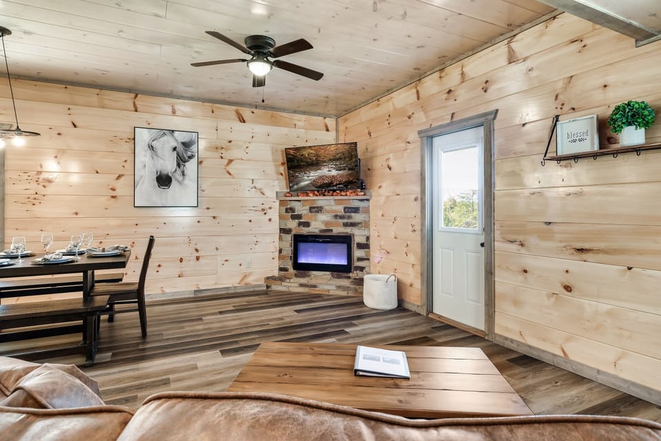 "We spent our evenings curled up by the fire, playing board games and sharing stories"