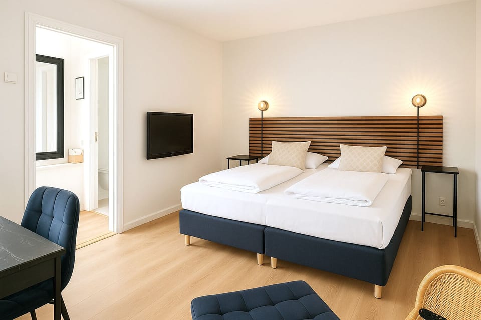 Double Room, Private Bathroom | Blackout drapes, free WiFi, bed sheets