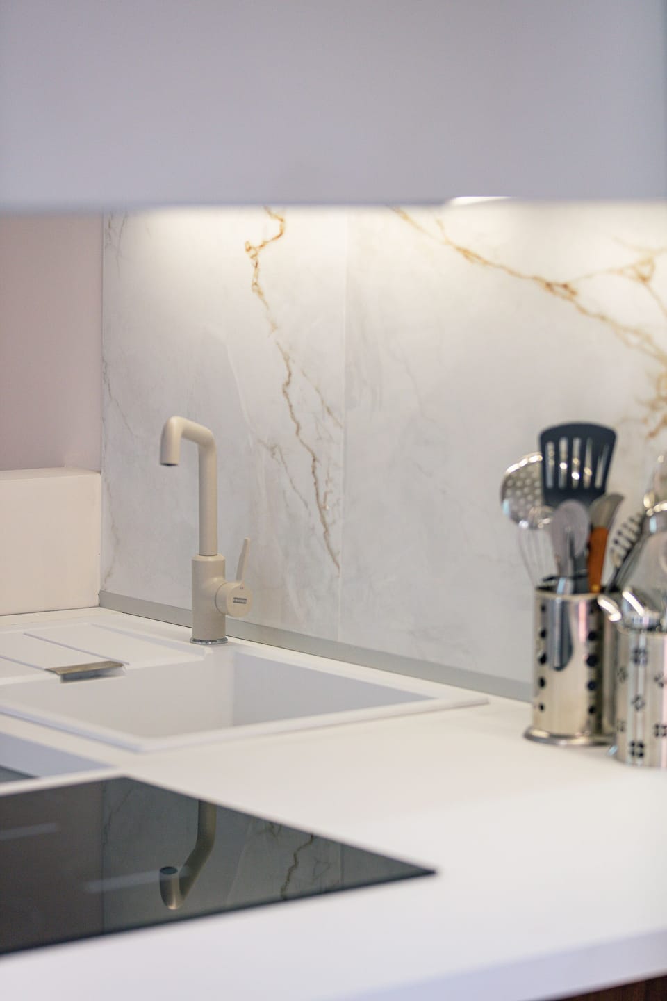 Your kitchen contains a hob, oven, sink, and many more amenities.