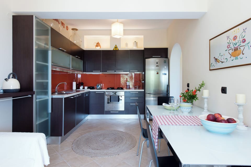 House, 2 Bedrooms, Sea View | Private kitchen | Fridge, oven, stovetop, coffee/tea maker